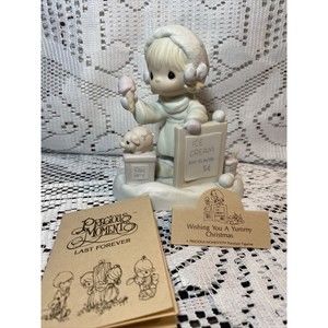 1987 Precious Moments 109754 "Wishing You a Yummy Christmas"